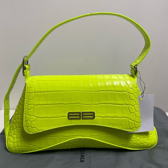 Balenciaga. Xx Medium Flap Bag Crocodile Embossed shoulder bag - Picture 1 of 9